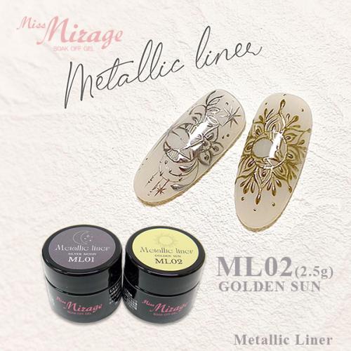 Miss Mirage Metallic Liner ML02 Golden Sun
