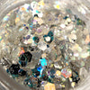 Shareydva  Glitter Holo Mix Prism Silver