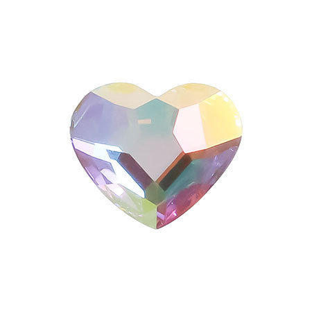 Preciosa MC Heart Crystal AB 10mm×10mm 3pcs