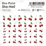 Sha-Nail Nail Stickers One Point Cherry OPS-030