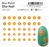 Sha-Nail Nail Stickers One Point Orange OPS-035