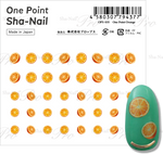 Sha-Nail Nail Stickers One Point Orange OPS-035