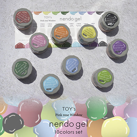 TOY's × INITY Pink rose Window Nendo Gel 10 Color Set