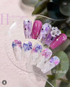 Tsumekira Nail Stickers NN-YMI-006 Ajisai Flower