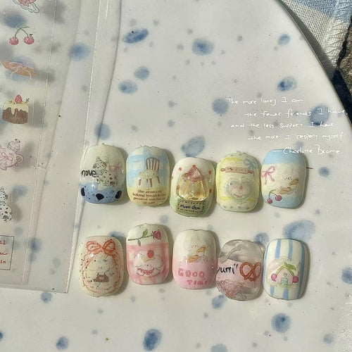 Sweet Pup Café Nail Sticker