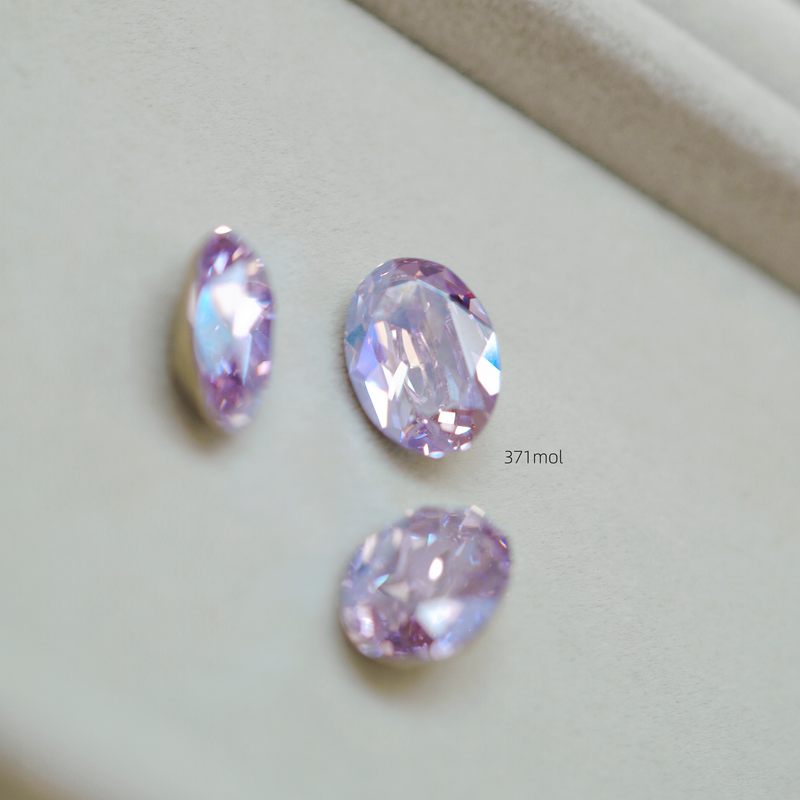 Swarovski 3D Crystal #4120 371MOL Violet Moonlight 14x10mm