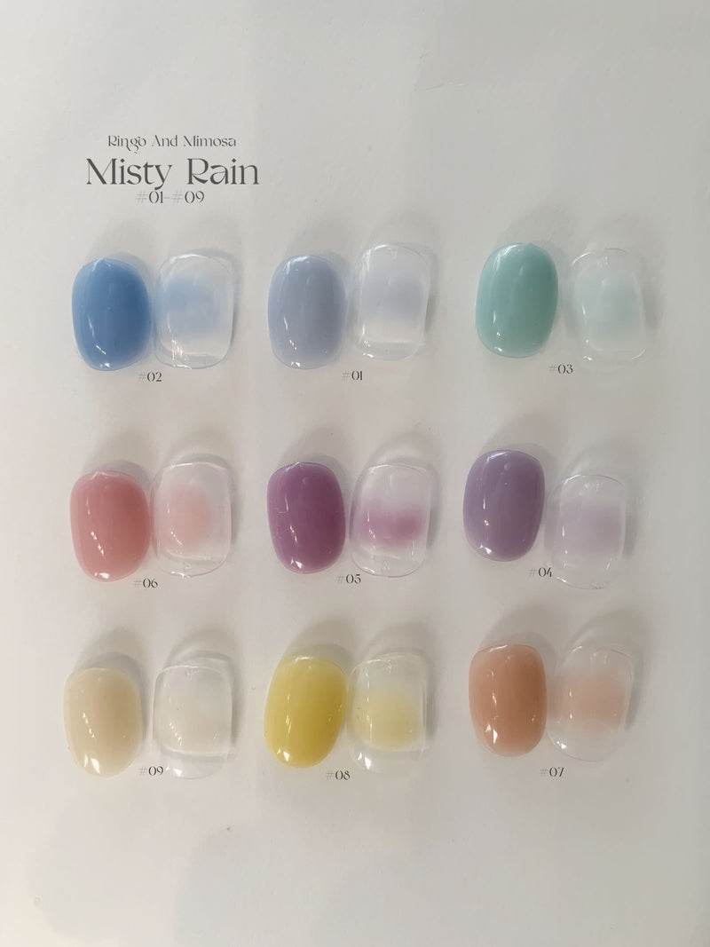 Ringo & Mimosa  Maru Milky Glass 20 Color Set + Free Nuance Halo Gel