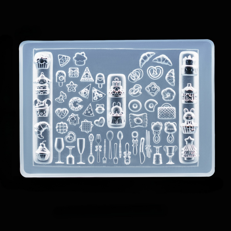3D Dessert Silicone Nail Mold