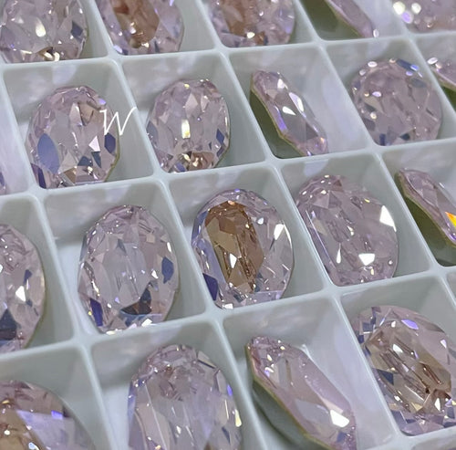 Swarovski 3D Crystal #4120 508MOL Rosaline Moonlight 14x10mm