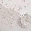 Half-Round Pearls Mix 2mm 3mm White