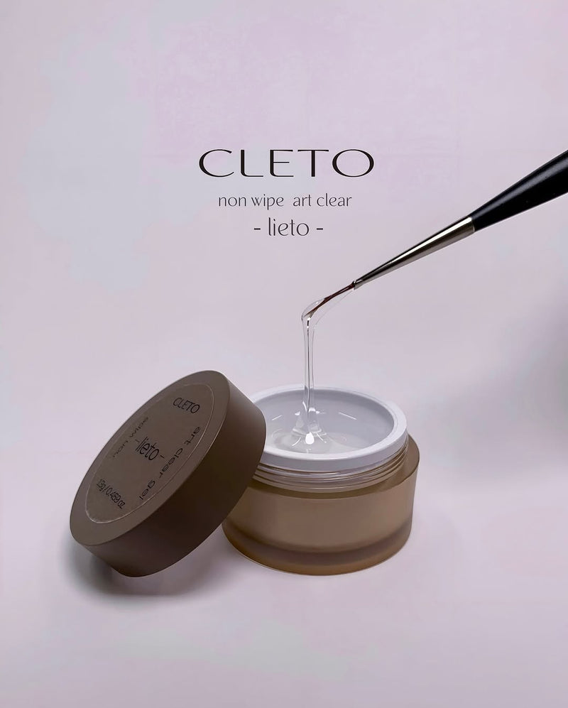 Cleto Non-wipe Art Clear Gel -Lieto- 13g