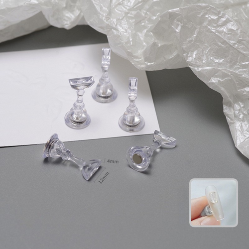 Plastic Nail Tip Stand Set 5pcs Clear