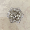 3D Silver Pebble Beads