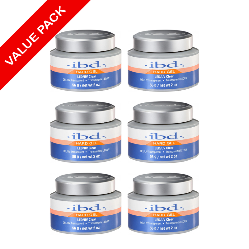 IBD LED/UV Builder Gel Clear Salon-Sized Package 56g x 6