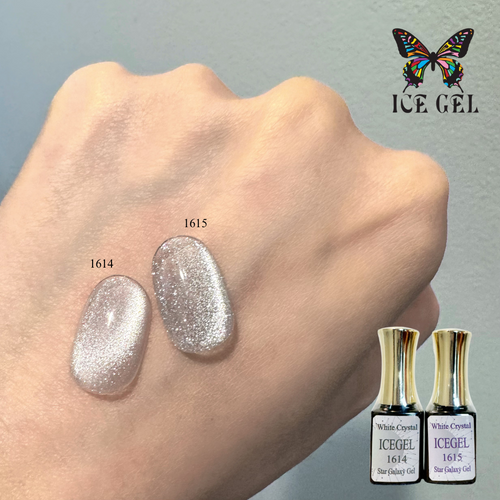 Icegel Star Galaxy White Crystal Magnet Gel 1614 [Bottle 9ml]