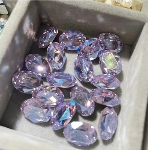 Swarovski 3D Crystal #4120 371MOL Violet Moonlight 14x10mm