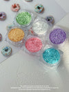 Macaron Matte Rounds – 6 Color Nail Glitter Set