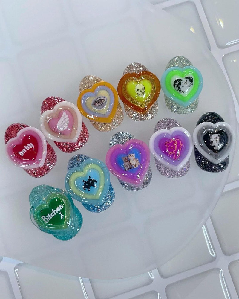 TOY's × INITY Pink rose Window Nendo Gel 10 Color Set