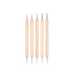 Wooden Nail Dotting Tool Set (5 pcs)