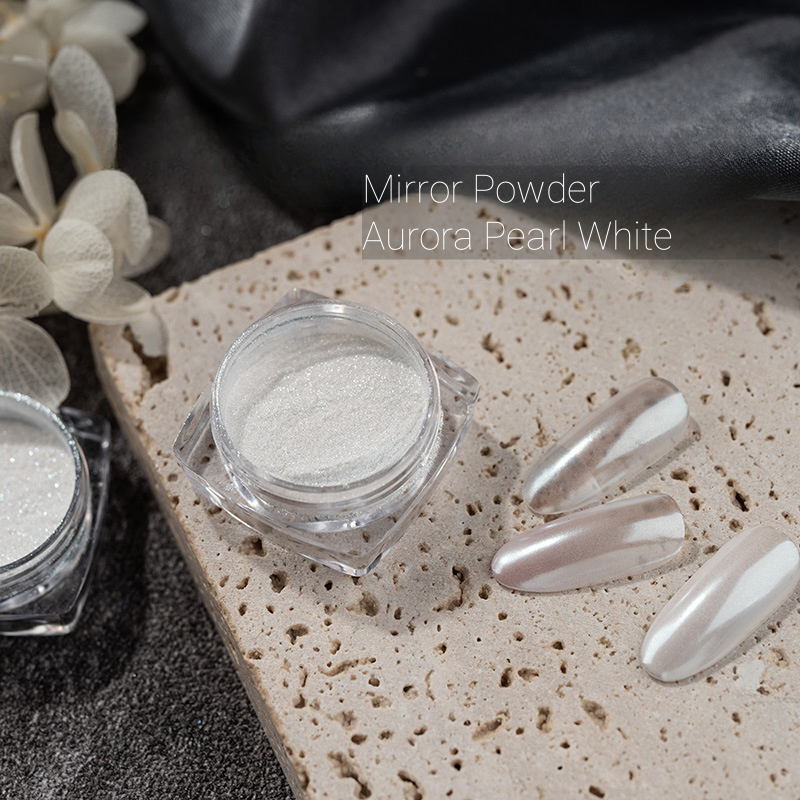 Mirror Powder Aurora Pearl White