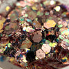 Shareydva  Glitter Holo Mix Prism Pink Gold