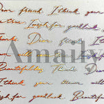 Amaily Nail Stickers No. 9-12 Letter (PG)