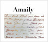 Amaily Nail Stickers No. 9-12 Letter (PG)
