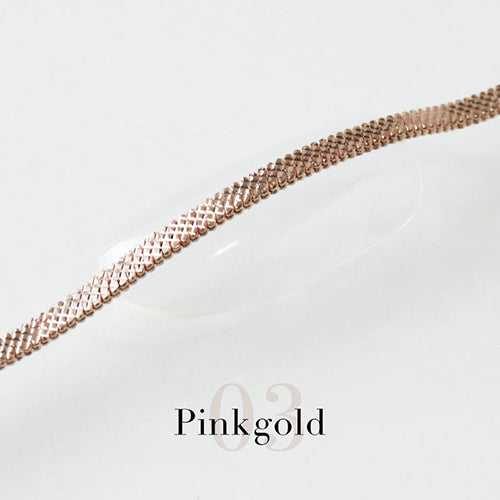 Bonnail Braiding Chain Pink Gold