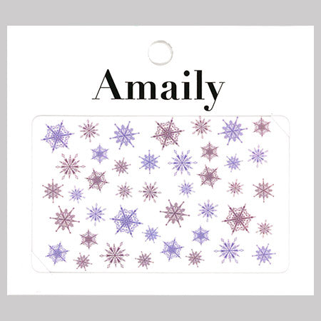 Amaily Nail Stickers No. 3-34 Snowflake 2
