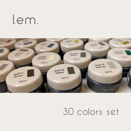 Lem Color Gel  30 Colors Set