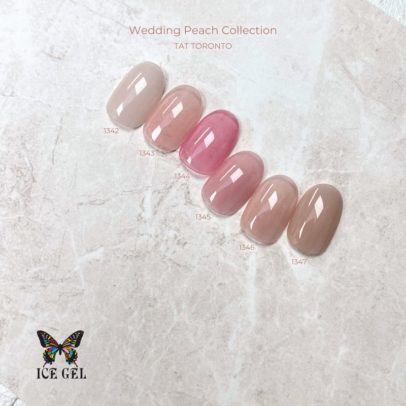 Icegel Wedding Peach Collection 1342-1347 Set  [Bottle 9ml]