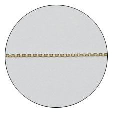 Art Chain 1mm Gold Round Shape