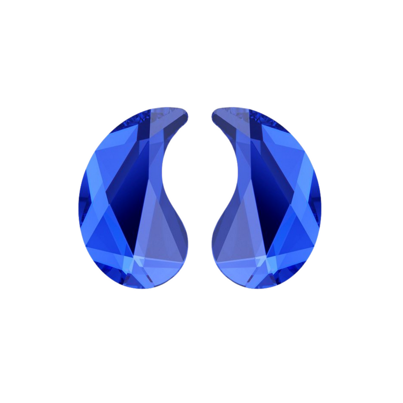 Swarovski Crystal #2364/#2365 Paisley (X+Y) Majestic Blue 2pcs ea.