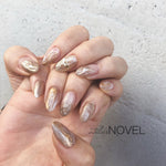 Novel Dazzle Mirror Purplish Champagne