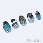 Tsumekira Nail Stickers NN-KAI-007 Sparkly Monochrome